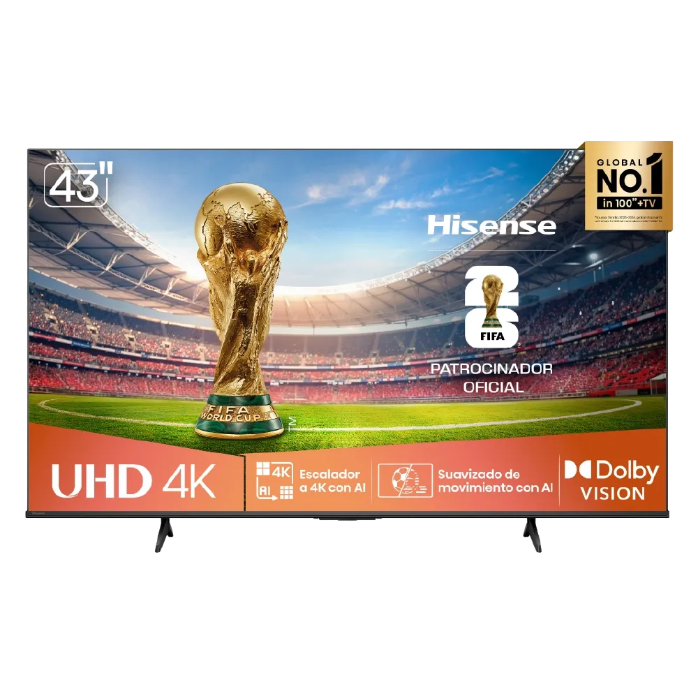 TELEVISOR HISENSE  43" UHD 4K 43A6NV — miniatura 1