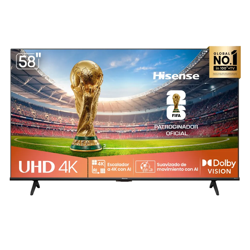 TELEVISOR HISENSE 58" UHD 4K 58A6NV — miniatura 1