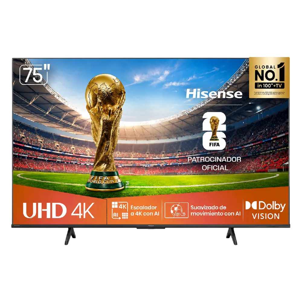 TELEVISOR HISENSE 75" UHD 4K 75A6NV — miniatura 1